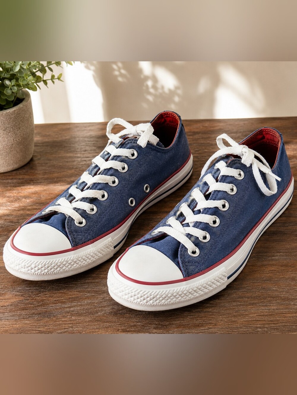 Converse Chuck Taylor All Star Blue Red Low Top Sneakers Women’s 6.5